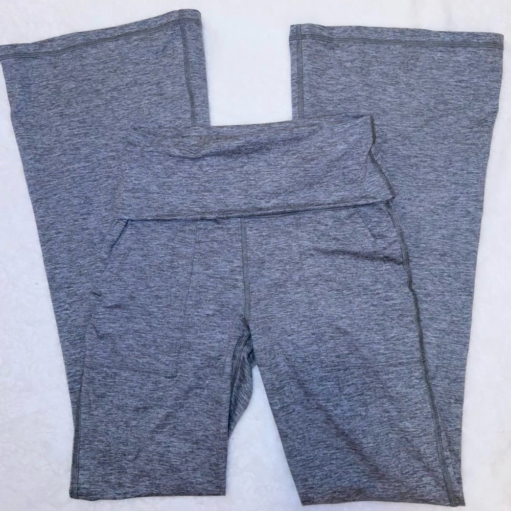 Aerie Gray the hugger fold over Leggings